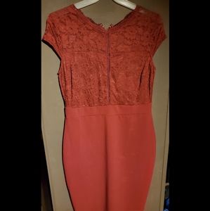 Windsor Plus size Burgandy Bodycon dress